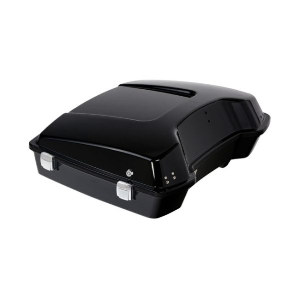 Low profile tour pack trunk. Black