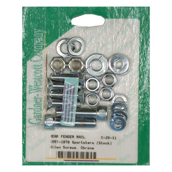 Gardner-Westcott, fender strut mount kit. Chrome Allen head