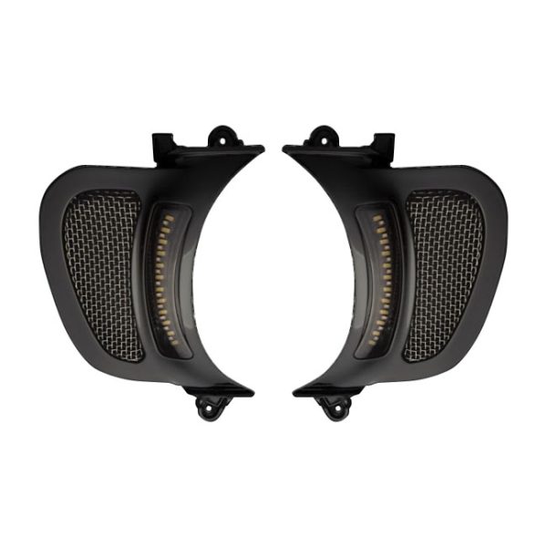 Custom Dynamics, Road Glide LED vent inserts. Black