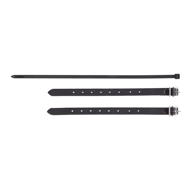 Ledrie, leather swingarm bag left, 6.5 liter. Black