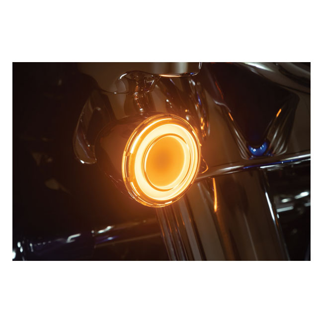 Kuryakyn, Tracer LED front turn signal insert set smoke lens