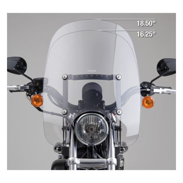 NC Spartan® Quick Release Windshield - Clear, 18.50" high