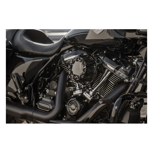 Arlen Ness, CrossFire air cleaner kit. All black
