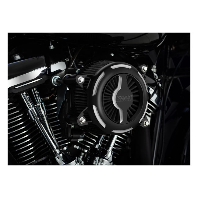 Vance & Hines, VO2 Blade air cleaner kit. contrast cut matte