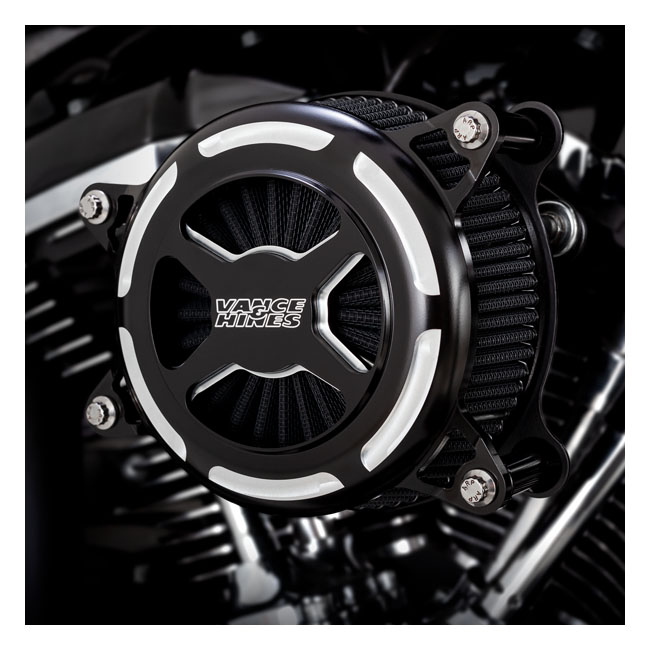 Vance & Hines, VO2 x air cleaner kit. contrast cut matte bla