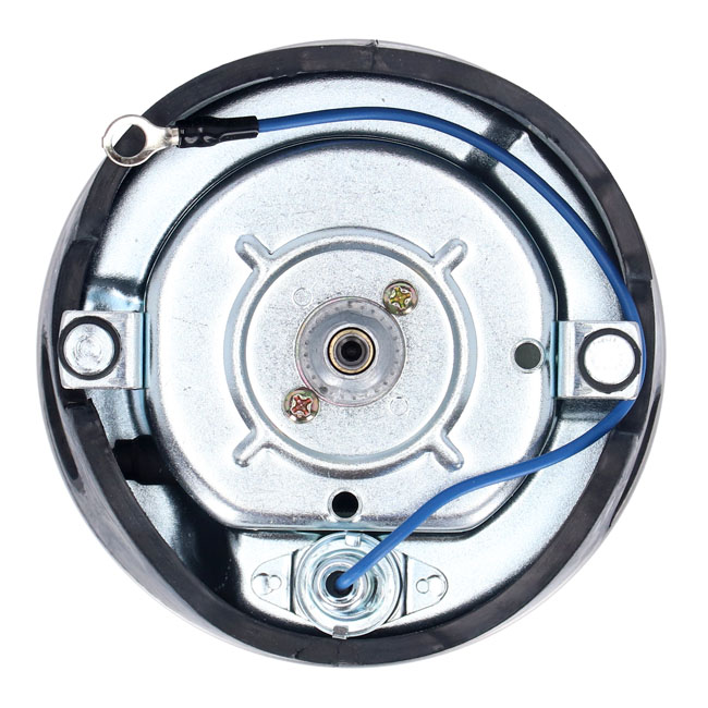 FL speedometer, '46-47 face', silver/black. 2.24:1 mph