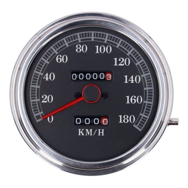 FL speedometer, '85-up face', black. 2:1 kmh