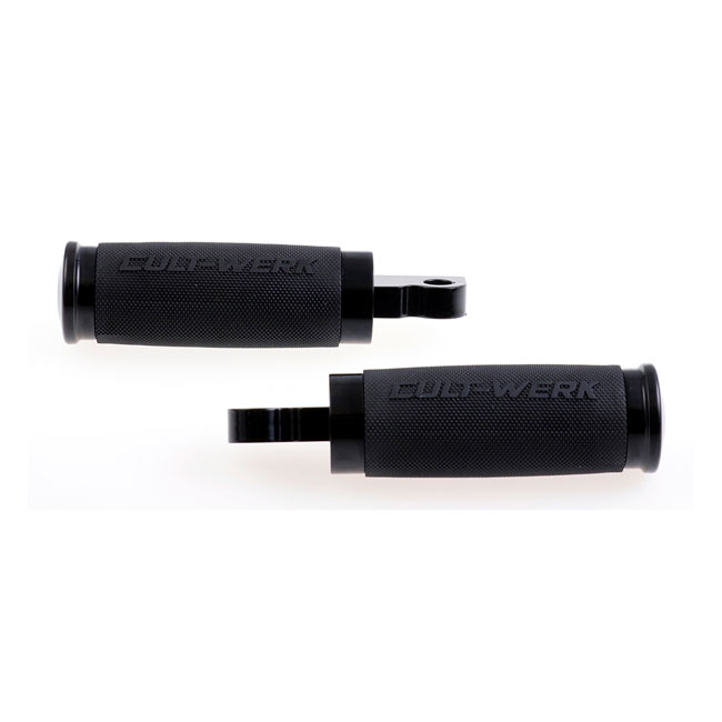 Cult-Werk, 'Racing' rider foot & shift peg set. Gloss black