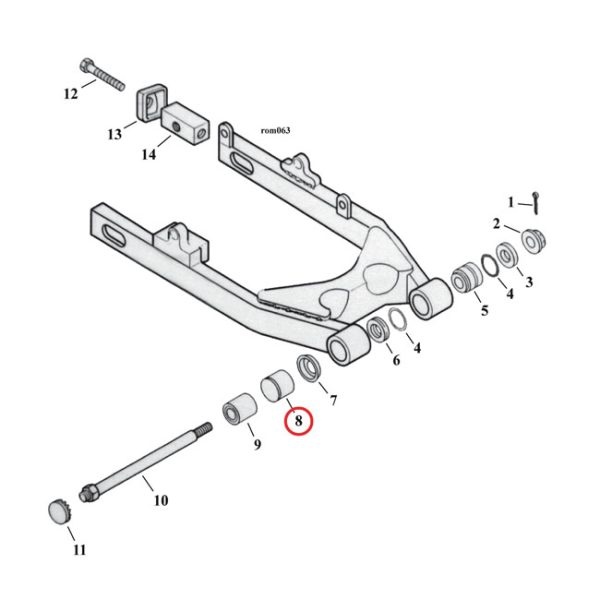 Bushing, swingarm