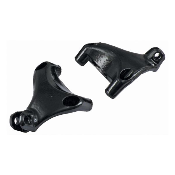 Passenger foot peg mount bracket set. Black