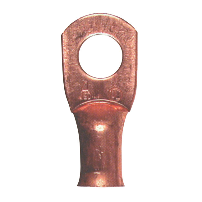 Standard Co., 4-gauge battery lugs. Seamless copper. 3/8"