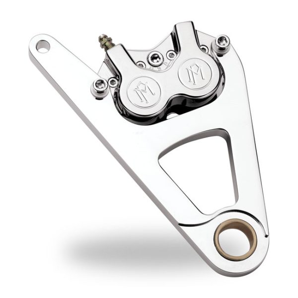 PM, Right front 4-p caliper bracket, 11.5". Chrome