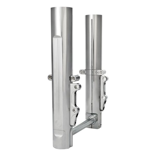 PM, Lower leg assembly, dual disc. Chrome