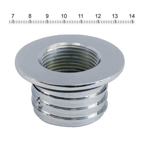 Covingtons, gas cap adapter. Left side. Non-vented