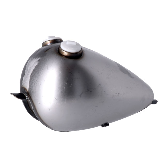 Axed gas tank, 2.2 gallon. Dual gas cap
