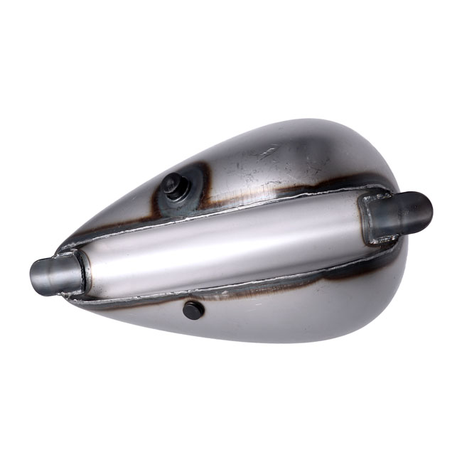 Axed gas tank, 2.2 gallon. Dual gas cap