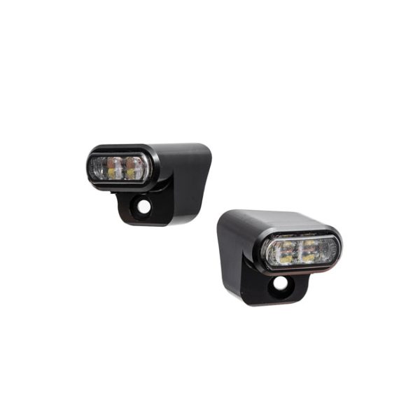 Killer Custom, front LED turn signals. DRL running lights