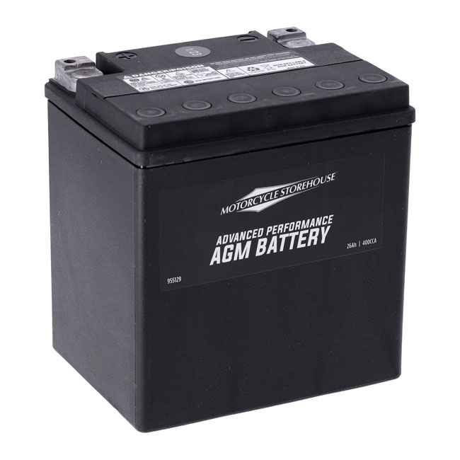 MCS, advance series - AGM sealed battery. 12v, 26ah, 400cca