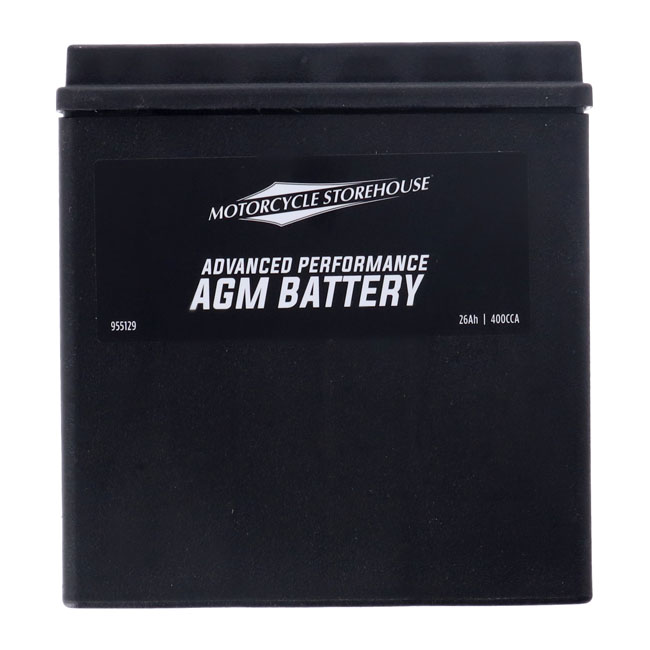 MCS, advance series - AGM sealed battery. 12v, 26ah, 400cca