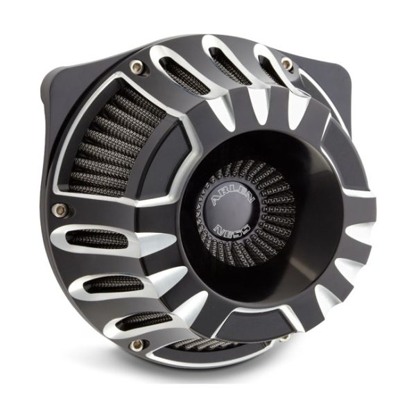 Arlen Ness, inverted air cleaner kit 'Deep Cut'. Black CC