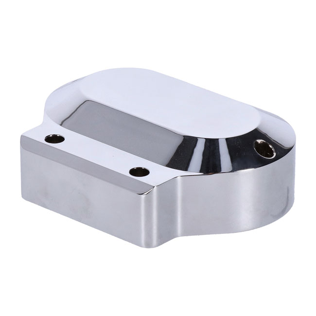 JIMS, billet transmission end cover. Chrome