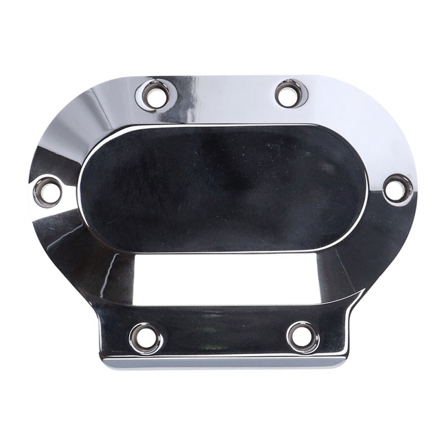 JIMS, billet transmission end cover. Chrome