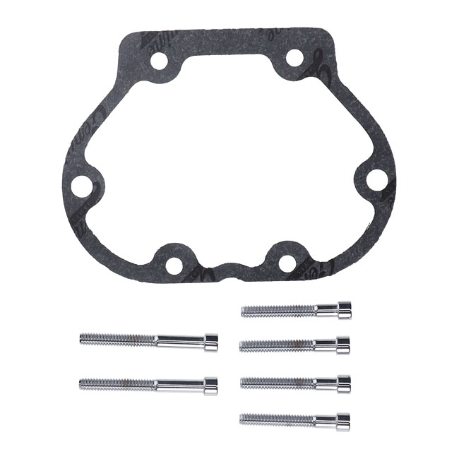 JIMS, billet transmission end cover. Chrome