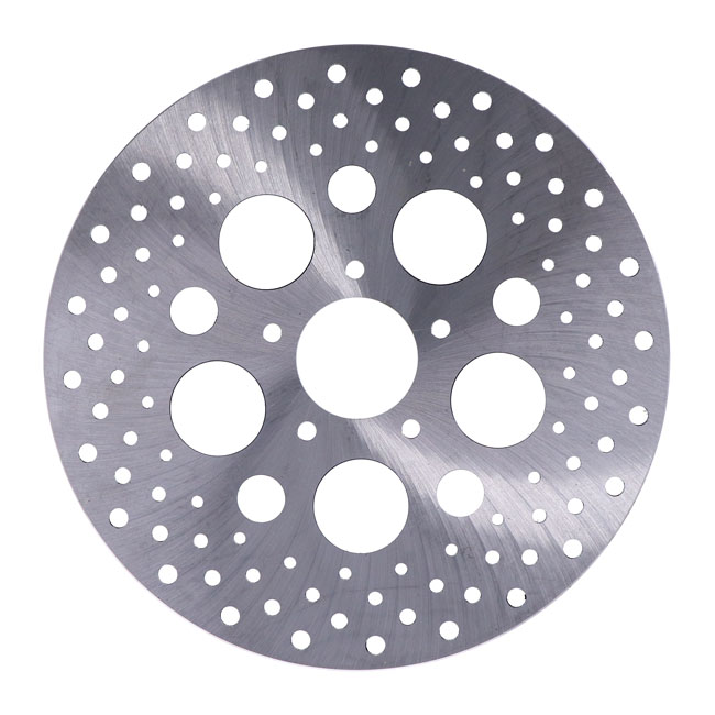 Brake rotor L/R front, 11.5" drilled stainless