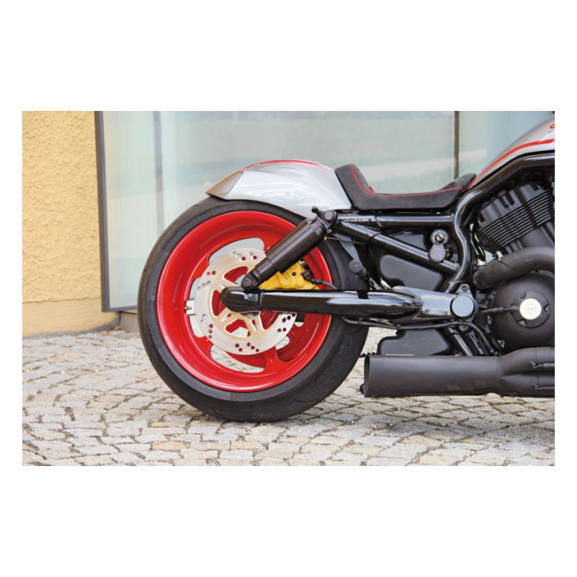 Cult-Werk, rear wheel axle cover kit. Gloss black
