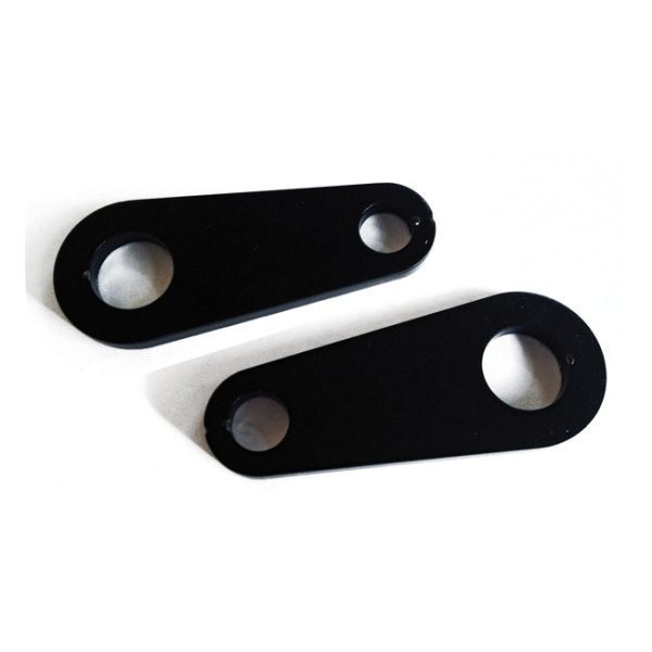 Cult-Werk, turn signal mount kit. Rear. No angle. Black