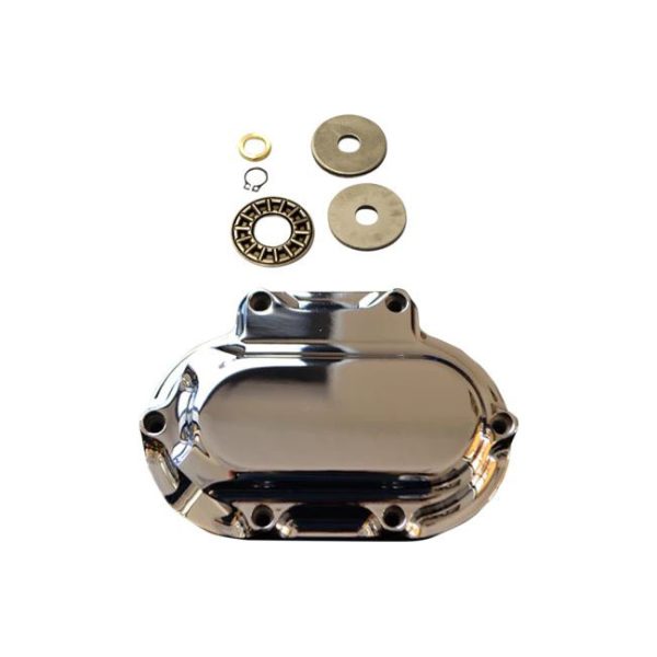 Trask, hydraulic transmission end cover. Chrome