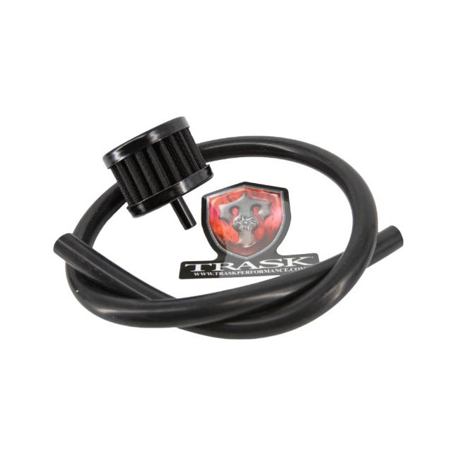 Trask, 'CheckM8' vented transmission top cover. Chrome