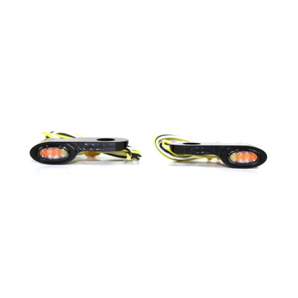 Kodlin, Elypse LED mini turn signals. Front. Black