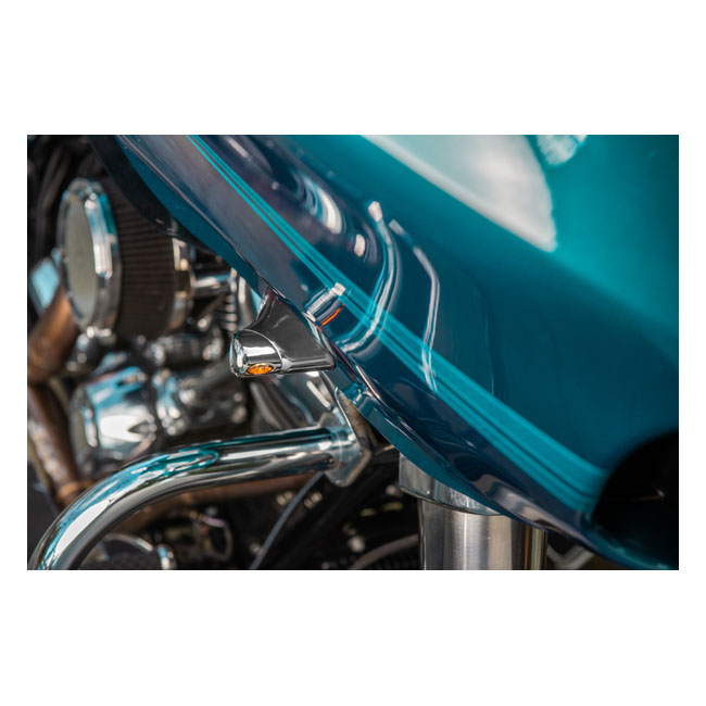 Kodlin, Elypse LED mini front turn signals. DLR. Chrome