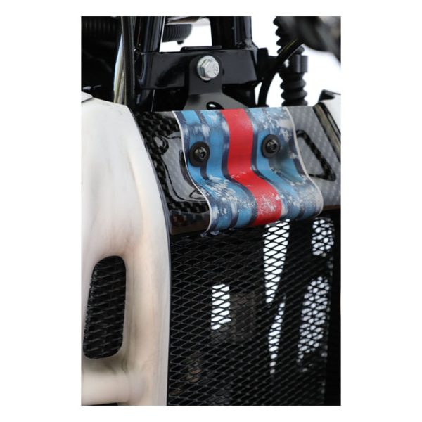 Cult-Werk, radiator cover 'Racing'. Gloss black