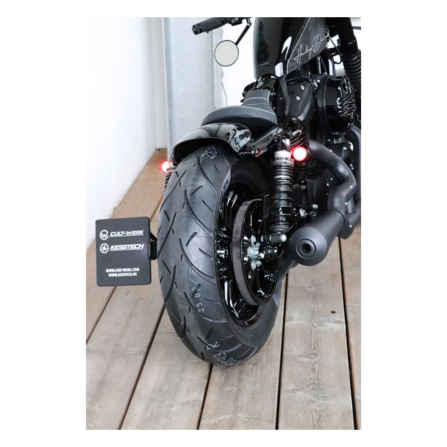 Cult-Werk, rear fender 'Low'. Gloss black