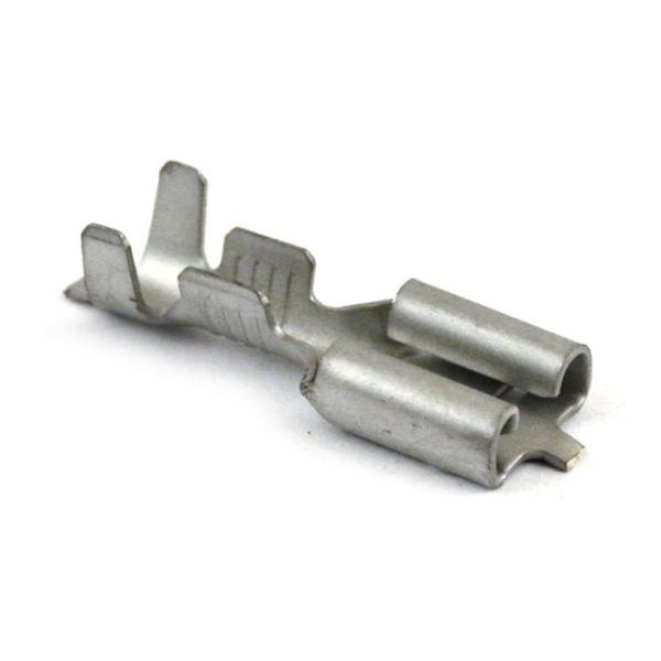 Wire terminal, female spade. 1/4 slot