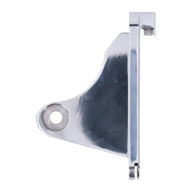 CPV, 'slide-in' license plate bracket. Side mount, polished