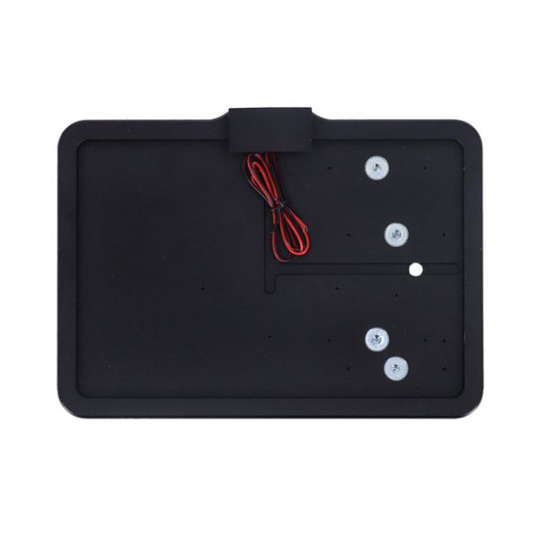 CPV, 'slide-in' license plate bracket. Side mount, black