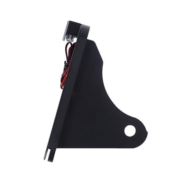 CPV, 'slide-in' license plate bracket. Side mount, black