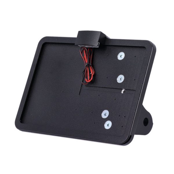 CPV, 'slide-in' license plate bracket. Side mount, black