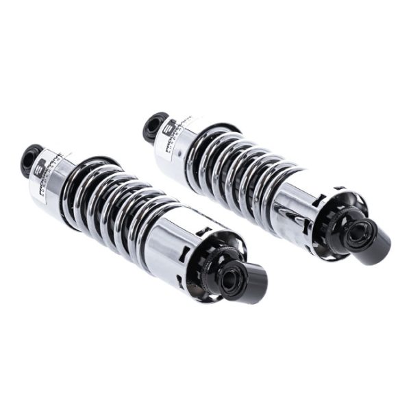 PS, 412 series shock set. 11". Heavy Duty. Chrome