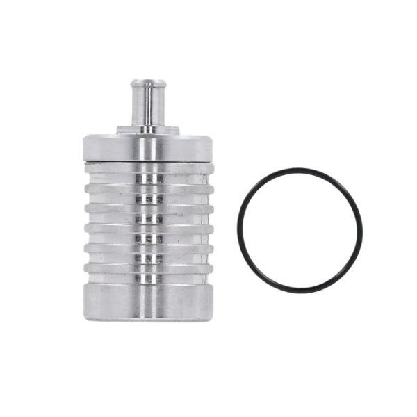 DK Custom Products, 4 stage billet catch can. Clear