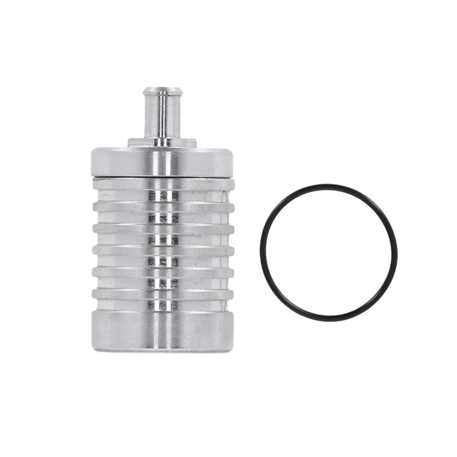 DK Custom Products, 4 stage billet catch can. Clear