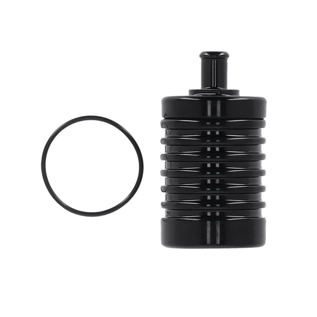 DK Custom Products, 4 stage billet catch can. Black