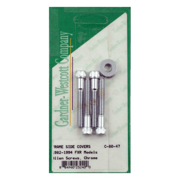 Gardner-Westcott, side cover mount kit FXR. Chrome
