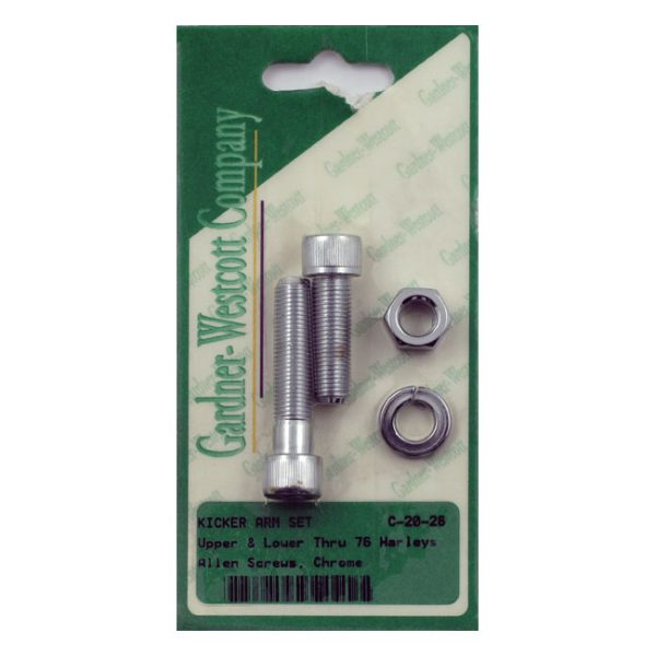 GW, kick pedal & arm mount kit. Chrome Allen heads