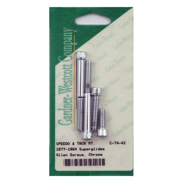 Gardner-Wescott, dash mounting kit. Chrome Allen head