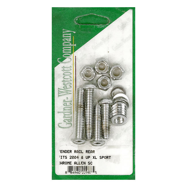 Gardner-Westcott, fender strut mount kit. Chrome Allen head