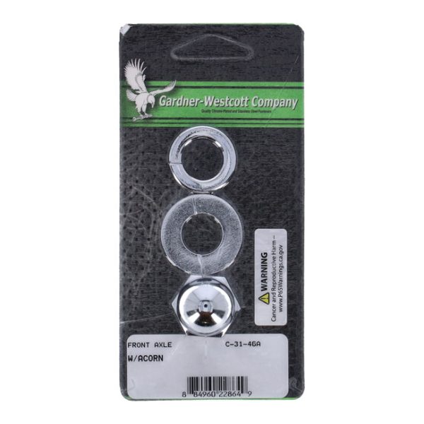 Front axle nut kit acorn